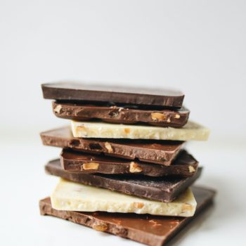Stack of chocolate squares